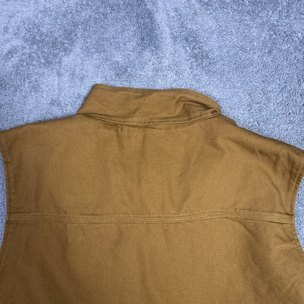 Carhartt Vest Mens 3XL XXXL Sherpa Lined Full Zip Workwear Utility 104277 BRN